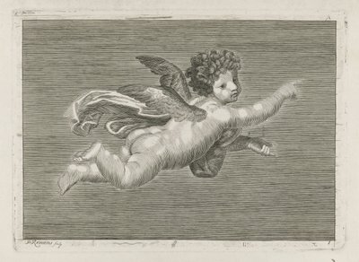 Apontando putto de Pieter Romans