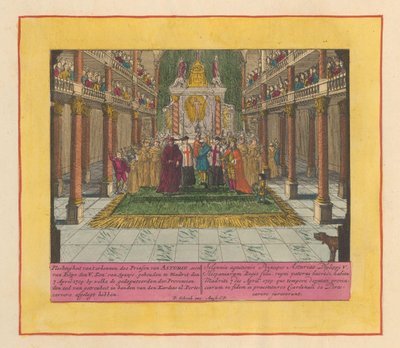 Reconhecimento de Luís Filipe, príncipe das Astúrias e filho do rei Filipe V. de Espanha, 1709
Plechtigheit van