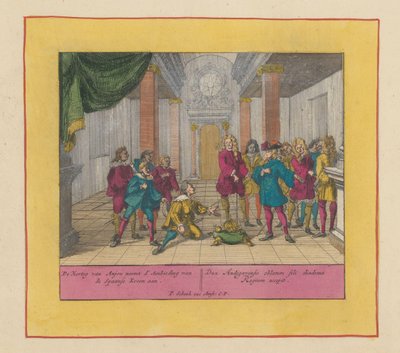 O Duque Filipe de Anjou aceita a coroa espanhola, 1700
O Duque de Anjou aceita d
