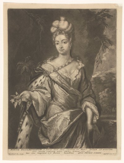 Retrato de Maria Elisabeth de Hesse-Darmstadt de Pieter Schenk (I)
