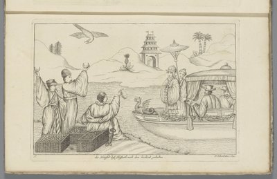 Cruzeiro após um casamento chinês
Der Sineser lust Schiffarth nach dem hochzeit gehalten (título sobre o objecto)
Costumes chineses (título da série) de Pieter Schenk (II)