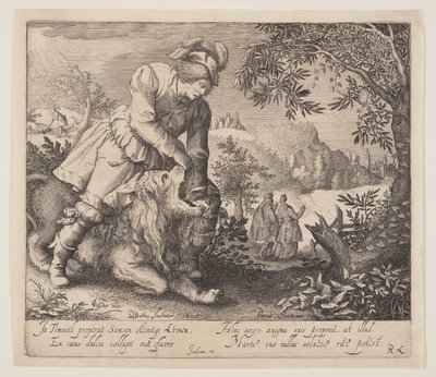 Sansão e o Leão de Pieter Serwouters