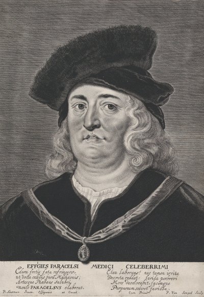 Retrato de Teofrasto Paracelso, 1615-43. de Pieter Soutman