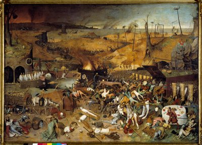 O Triunfo da Morte, c. 1562 (óleo sobre painel) de Pieter The Elder Brueghel