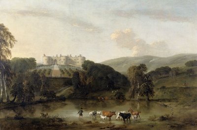 "Castelo de Chirk do Norte", 1704-1734 de Pieter Tillemans