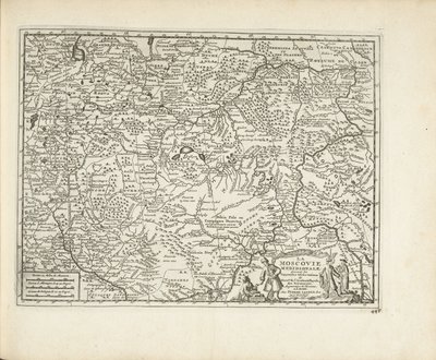 Mapa de Moscóvia, 1726 de Pieter Van der Aa