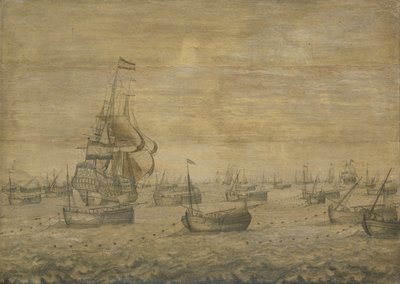 A frota holandesa de arenque de Pieter Vogelaer