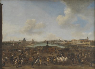 Vista de Paris vista da Place Dauphine de Pieter Wouwerman