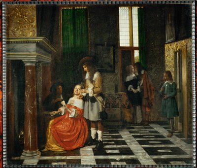 Les joueurs de cartes - Os jogadores de cartas ... de Pieter de (after) Hooch