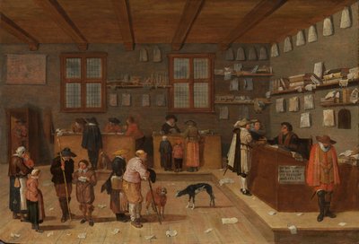 O Escritório do Advogado, 1628. de Pieter de Bloot