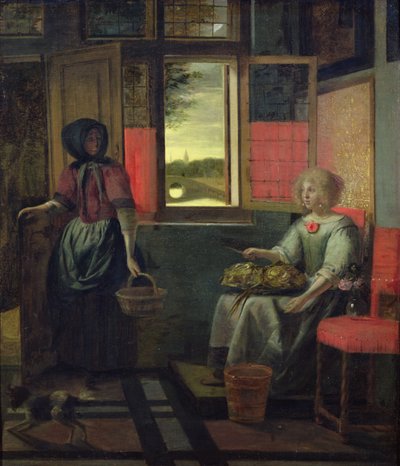 Um interior holandês de Pieter de Hooch