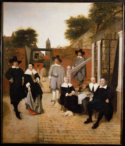 Uma família holandesa (óleo sobre tela) de Pieter de Hooch