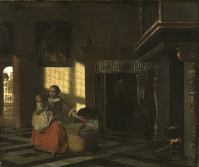 Interieur avec une mero pres d
