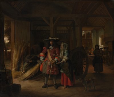 Pagando à Anfitriã, ca. 1670 de Pieter de Hooch