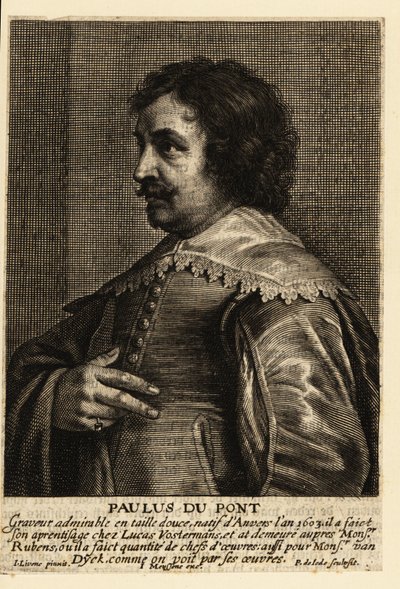 Retrato de Paulus Pontius, gravador e pintor flamengo de Pieter de II Jode