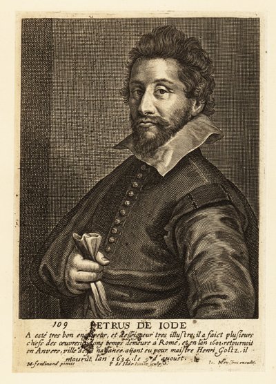 Retrato de Pieter de Jode o Ancião, gravador flamengo, desenhista, editor e pintor de Pieter de II Jode