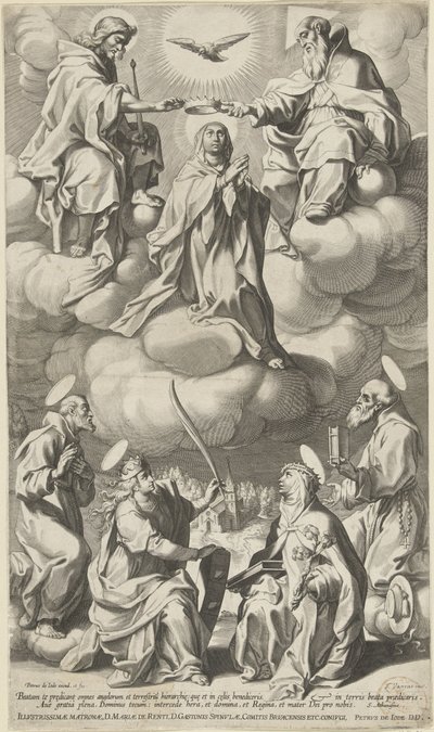 Coroação de Maria de Pieter de Jode (I) (attributed to)
