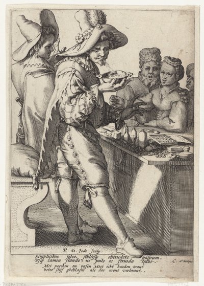 Melhor soprado com força do que a boca queimada de Pieter de Jode (I)