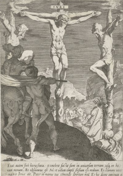 Crucificação de Cristo
Paixão de Cristo (título da série)
Passionis et resurrectionis (título da série) de Pieter de Jode (I)