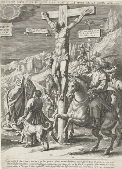 Crucificação de Cristo, parte direita de Pieter de Jode (I)