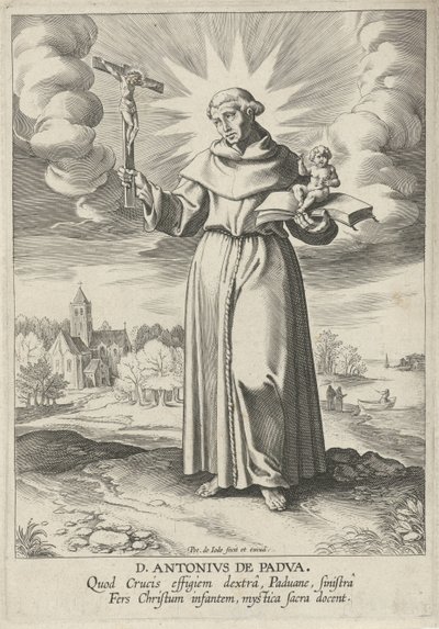 Paisagem com Santo António de Pádua de Pieter de Jode (I)