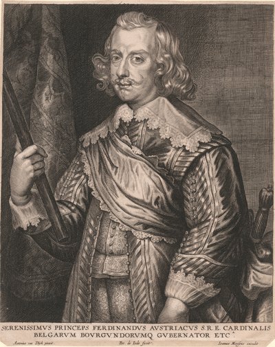 Serenissimus Princeps Ferdinandus Austriacus S.R.E. Cardinalis Belgarum Bourgundorumq Gubernator etc. de Pieter de Jode