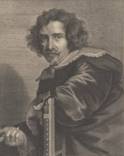 Retrato de Pieter de Jode, o Jovem, 1606-74. de Pieter de Jode II