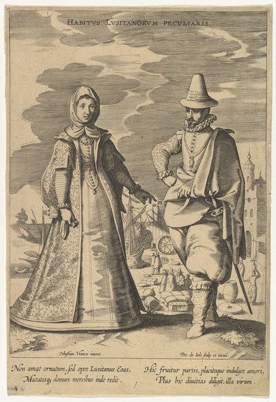 Atitude pessoal dos portugueses, da moda das Diferentes Nações.nd de Pieter de Jode I