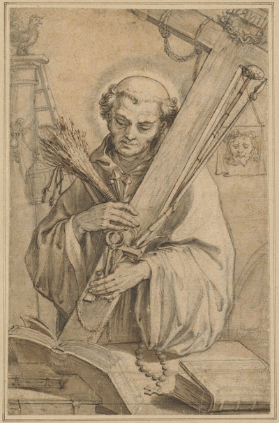 São Bernardo de Claraval com os Instrumentos da Paixão de Pieter de Jode I
