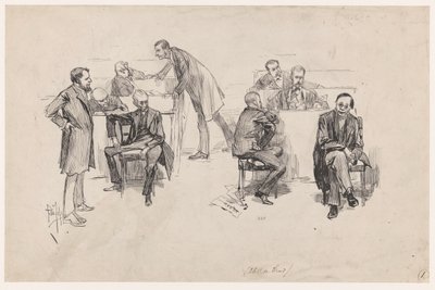 A Câmara dos Representantes durante o debate sobre a reforma constitucional em 1887 de Pieter de Josselin