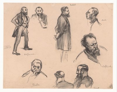 Retratos dos deputados J.H.L. Haffmans, B.H.H. Heldt, R.P. Mees, General A.E. Reuter, Capitão H. Seret e F. Lieftinck de Pieter de Josselin