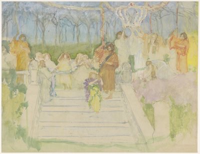 Tableau vivant por ocasião do casamento da rainha Guilhermina em 1901 de Pieter de Josselin