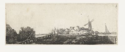 A ponte de madeira de Pieter de With (attributed to)