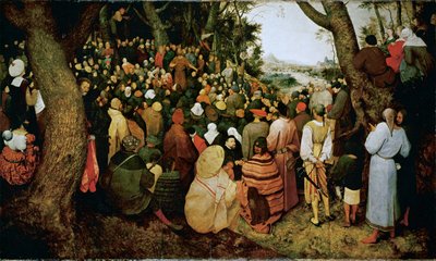 João Batista a pregar (óleo sobre madeira) de Pieter the Elder Bruegel