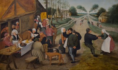 Quermesse flamenga, segunda metade do século XVI (óleo sobre madeira) de Pieter the Younger (studio of) Brueghel