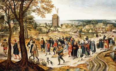 Uma procissão de casamento, de Pieter Brueghel the Younger