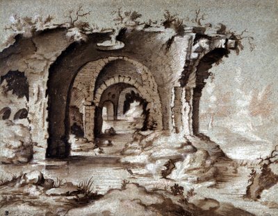 Ruínas do Coliseu em Roma por Pierre Breughel dit d