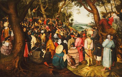 São João Batista pregando no deserto, c.1633-50 de Pieter Brueghel the Younger