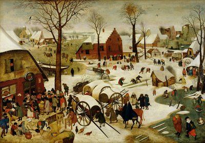 O Censo de Belém (óleo no painel) de Pieter the Younger Brueghel