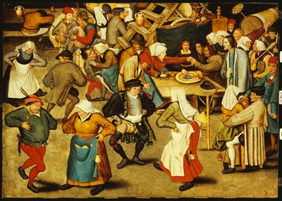 A dança interna do casamento de Pieter Brueghel the Younger