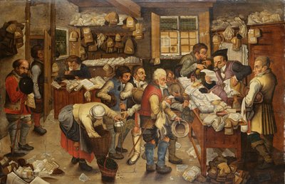 O pagamento do dízimo, 1619 de Pieter Brueghel the Younger