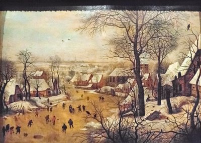 Paisagem de Inverno com patinadores de Pieter the Younger Brueghel