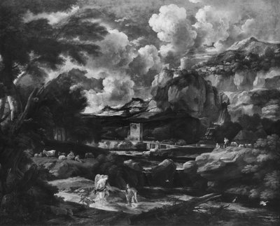 Tobias e o anjo, depois de 1684 de Pieter the Younger Mulier