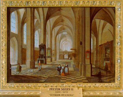 Interior de uma igreja de Pieter the Younger Neefs