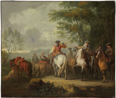 Cavaliers partindo em uma jornada de Pieter van Bloemen