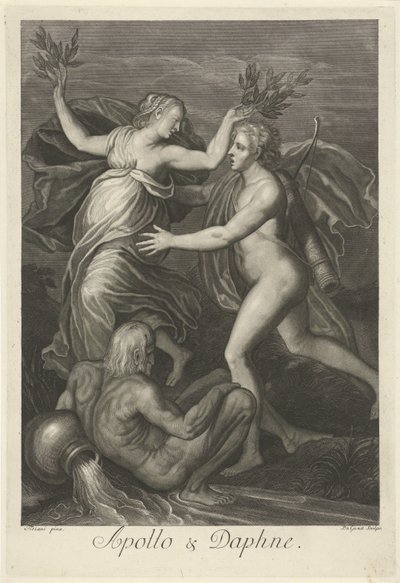 Apollo e Daphne (título no objeto) Histórias de amor mitológicas (título da série) de Pieter van Gunst