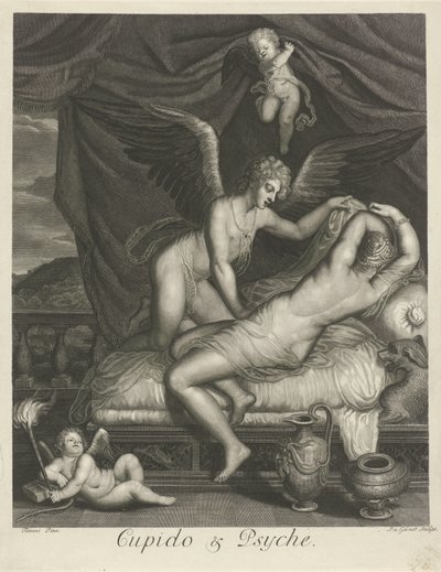 Cupido e Psique (título sobre o objecto)
Histórias de amor mitológicas (título da série) de Pieter van Gunst