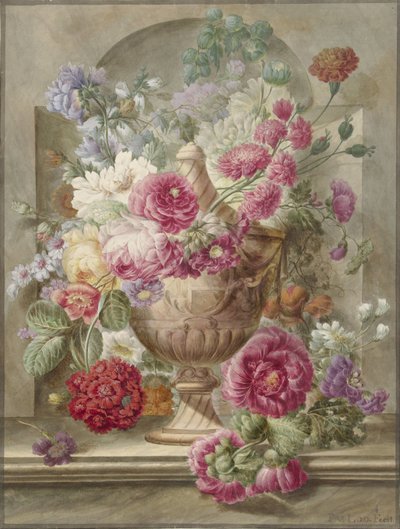 Vaso com flores de Pieter van Loo