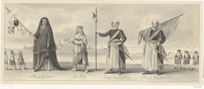 Procissão da Câmara dos Retóricos de Haarlem na Comemoração do Cerco de Haarlem, c. 1660 de Pieter van Looy (signed by artist)
