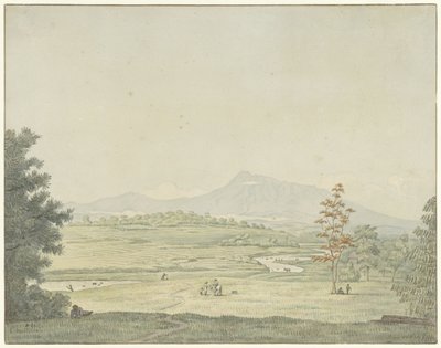 Paisagem em Java de Pieter van Oort Hzn